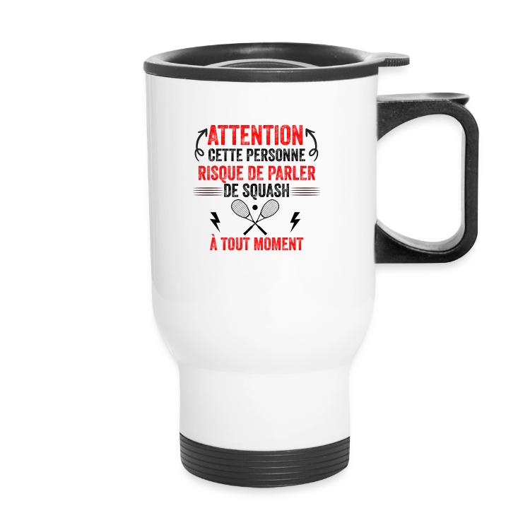 Squash Humour, Humour | Mugs et récipients | Squash Idée Cadeau Squash Attention Squash